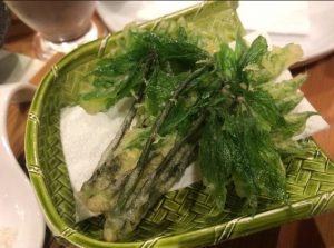 山菜の天ぷら